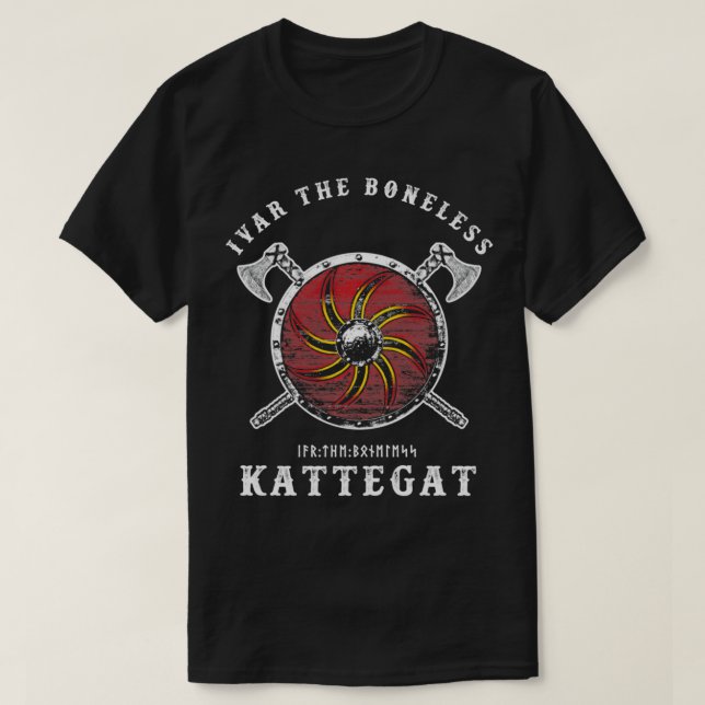 Camiseta Ivar el Escudo Viking del Kattegat, un Kattegat in (Diseño del anverso)