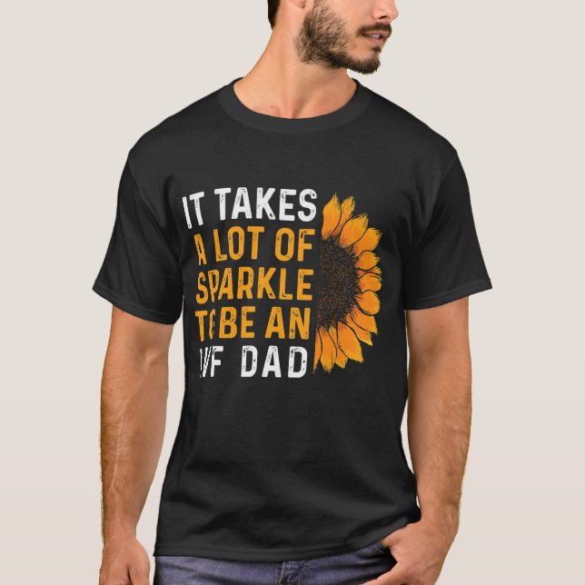 Camiseta IVF Gift Warrior Dad Transfer Day Infertility  (Anverso)
