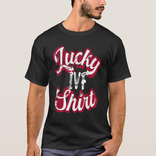 Camiseta IVF Mom Transfer Day Retro Lucky IVF For Women Men (Anverso)