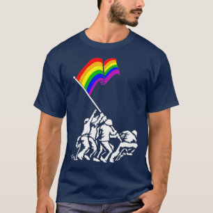 Camiseta Iwo Jima Bandera Orgullo Regalo Derechos LGB Para 