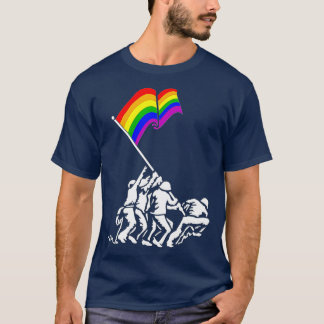 Camiseta Iwo Jima Bandera Orgullo Regalo Derechos LGB Para