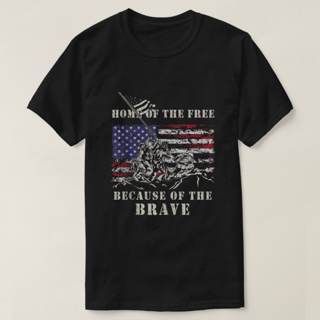 Camiseta Iwo Jima Segunda Guerra Mundial Veterano Memorial  (Diseño del anverso)