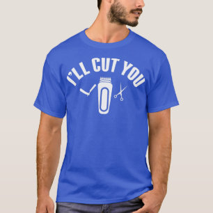 Camiseta Ix27 LL Corta el pelo de peluquero divertido