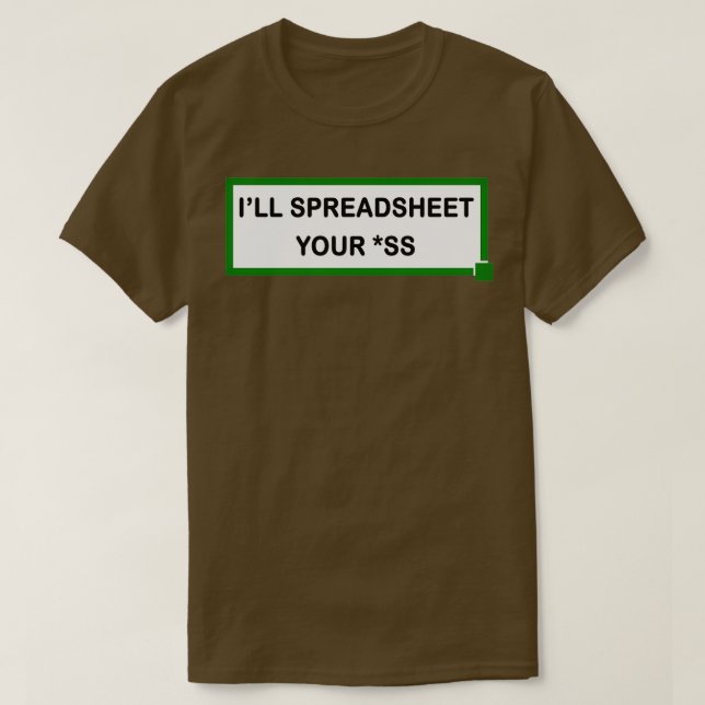 Camiseta Ix27ll hoja de cálculo de su ss (Diseño del anverso)