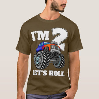 Camiseta Ix27m 2 Camión Monstruo Roll Letx27s Segundo Cumpl