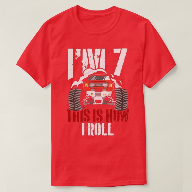 Camiseta Ix27m 7 Así Es Como Giro El Racer De Camión De 7 A (Diseño del anverso)