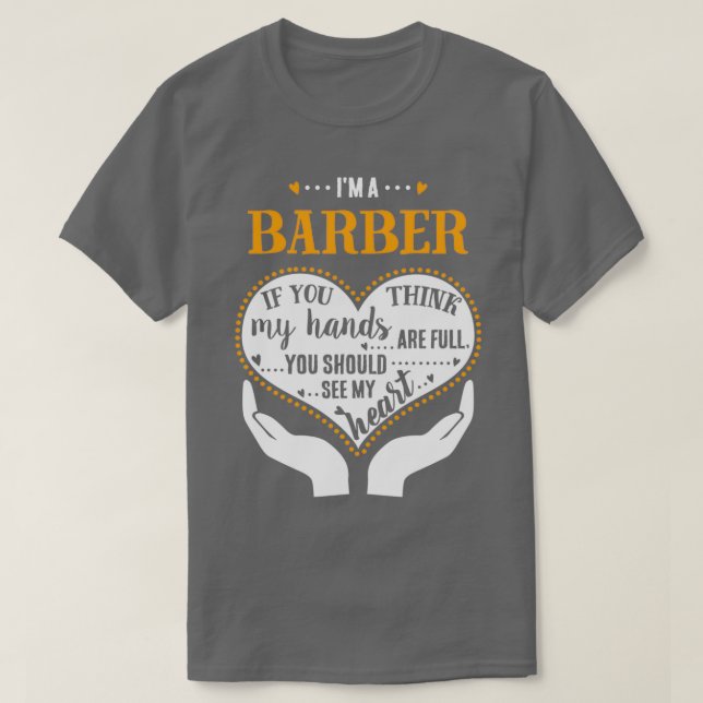 Camiseta Ix27m A Barber Orgulloso (Diseño del anverso)