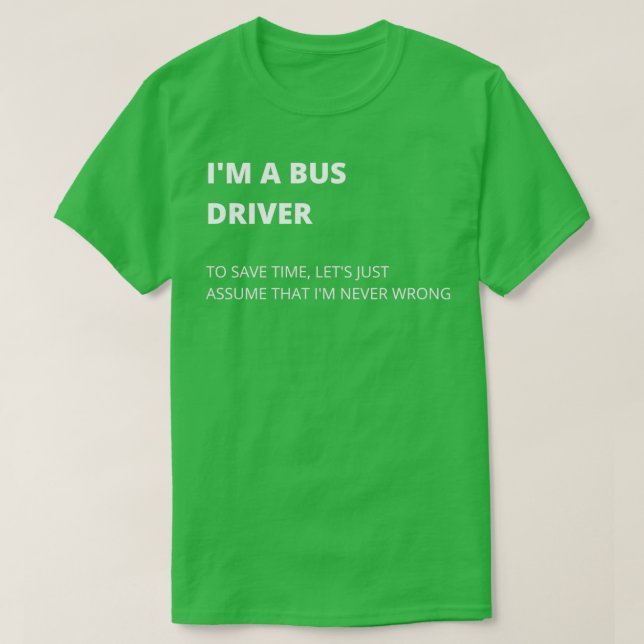 Camiseta Ix27m A Bus Driver Memes Quality Design (Diseño del anverso)