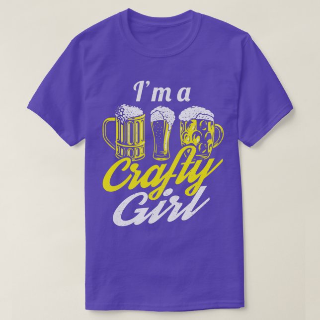 Camiseta Ix27m A Crafty Chica Craft Beer Home Brewing class (Diseño del anverso)