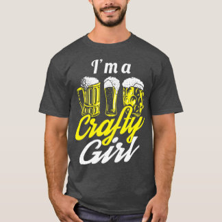 Camiseta Ix27m A Crafty Chica Craft Beer Home Brewing T