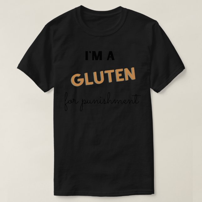 Camiseta Ix27m A Gluten para castigo (Diseño del anverso)