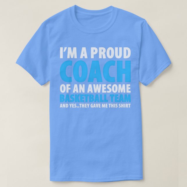 Camiseta Ix27m A Proud Coach Of An Awesome Basketball Team (Diseño del anverso)