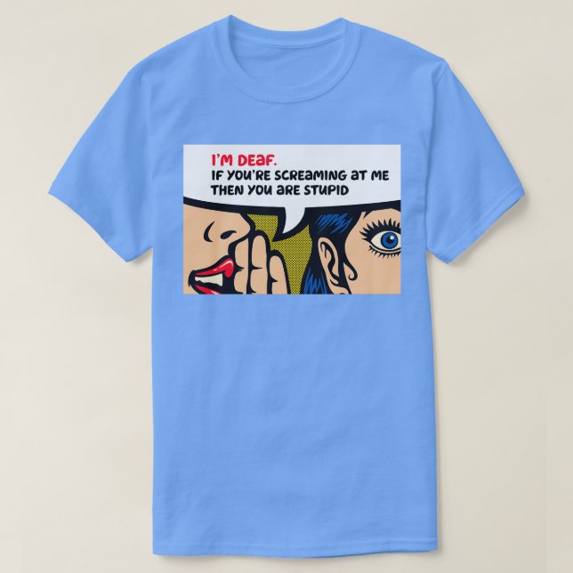 Camiseta Ix27m Audición Difícil Sorda Insuficiencia Chiste (Diseño del anverso)