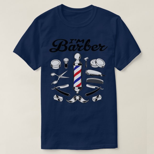 Camiseta ix27m barber Barber Barber Funny Barb (Diseño del anverso)