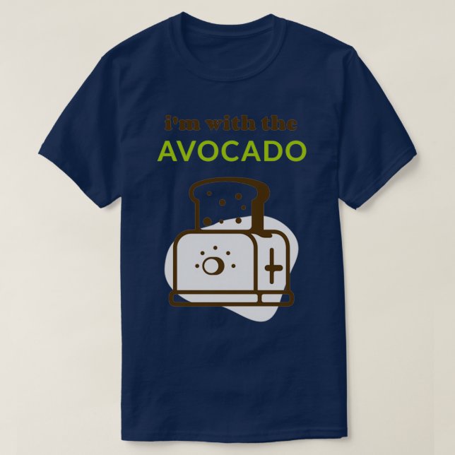 Camiseta Ix27m con la tostada aguacate (Diseño del anverso)