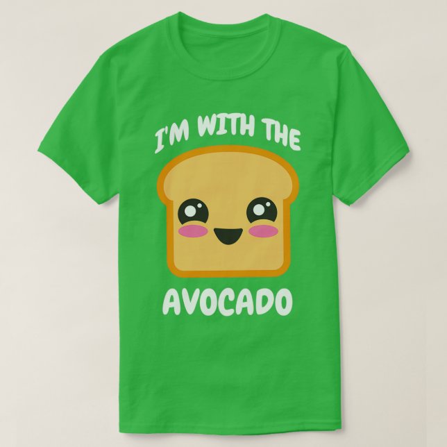 Camiseta Ix27m Con La Tostada De Aguacate Chica Cute Guacam (Diseño del anverso)