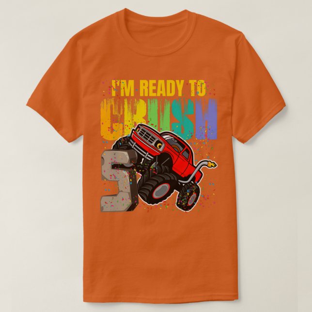 Camiseta Ix27m Listo Para Aplastar Camión De Más De 5 Años  (Diseño del anverso)