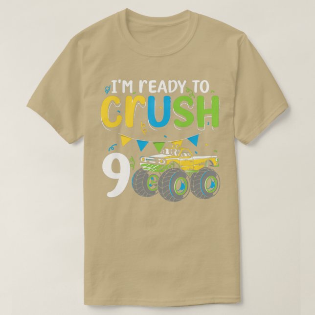Camiseta Ix27m Listo Para Aplastar Camión De Más De 9 Años  (Diseño del anverso)