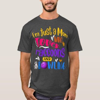 Camiseta Ix27m Sólo una madre que ama los Raccons y la dive