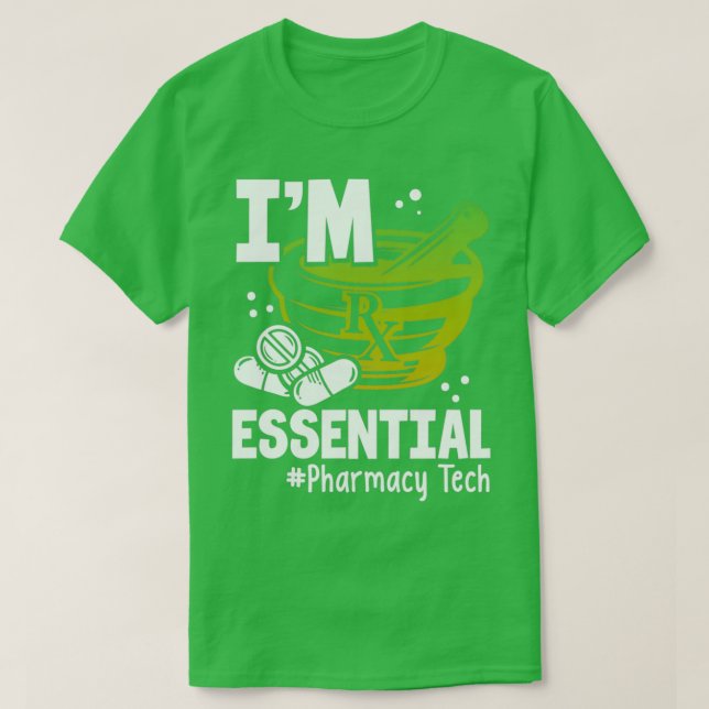 Camiseta Ix27m técnico de farmacia esencial (Diseño del anverso)