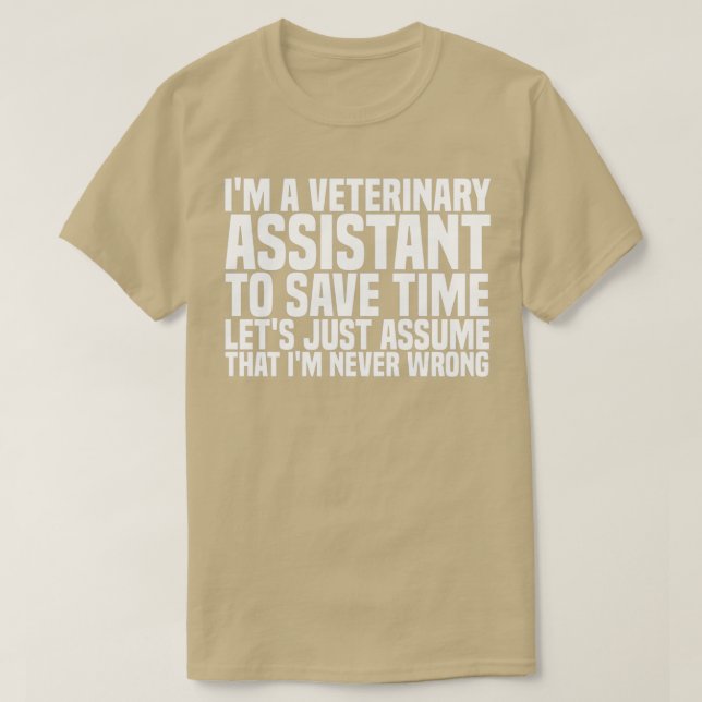 Camiseta Ix27m Un Asistente Veterinario Para Ahorrar Tiempo (Diseño del anverso)
