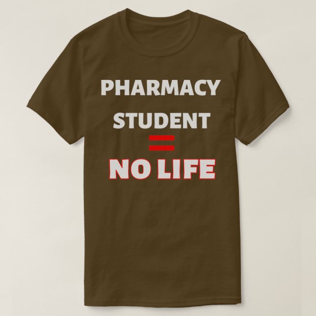 Camiseta Ix27m Un estudiante de farmacia No tengo vida Red  (Diseño del anverso)