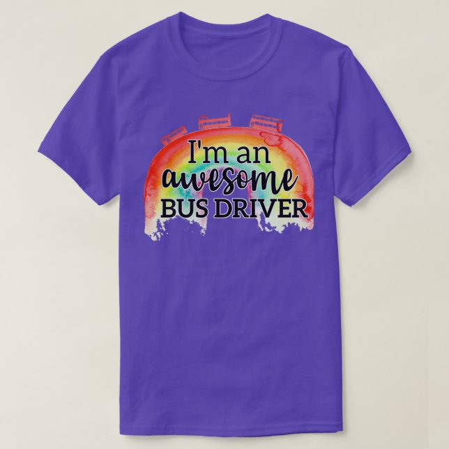 Camiseta Ix27m un increíble conductor de bus 2 (Diseño del anverso)