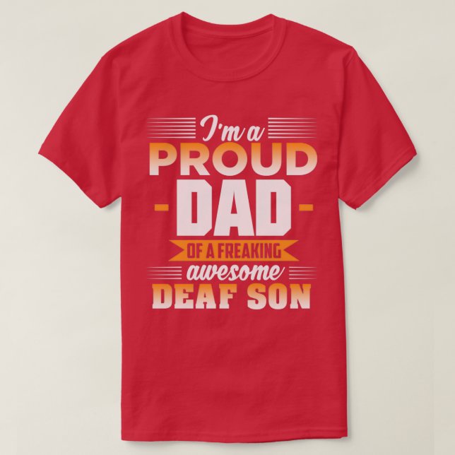 Camiseta Ix27M UN PADRE ORGULLOSO DE UN INCREÍBLE HIJO SORD (Diseño del anverso)