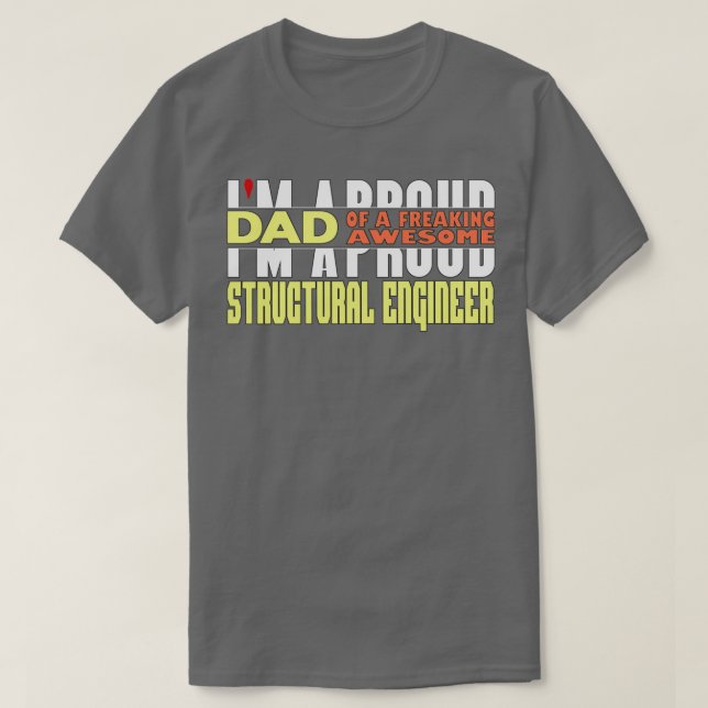 Camiseta Ix27m Un Padre Orgulloso De Una Fantástica Estruct (Diseño del anverso)