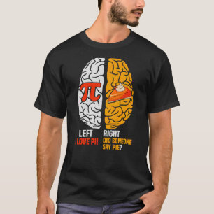 Camiseta Izquierda Vs Cerebro Derecha Pie Math Geek Teacher