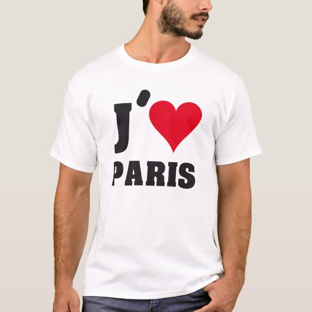 CAMISETA J´AIME PARIS (Anverso)