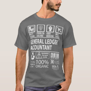 Camiseta J certificada de multitarea de contabilidad de con