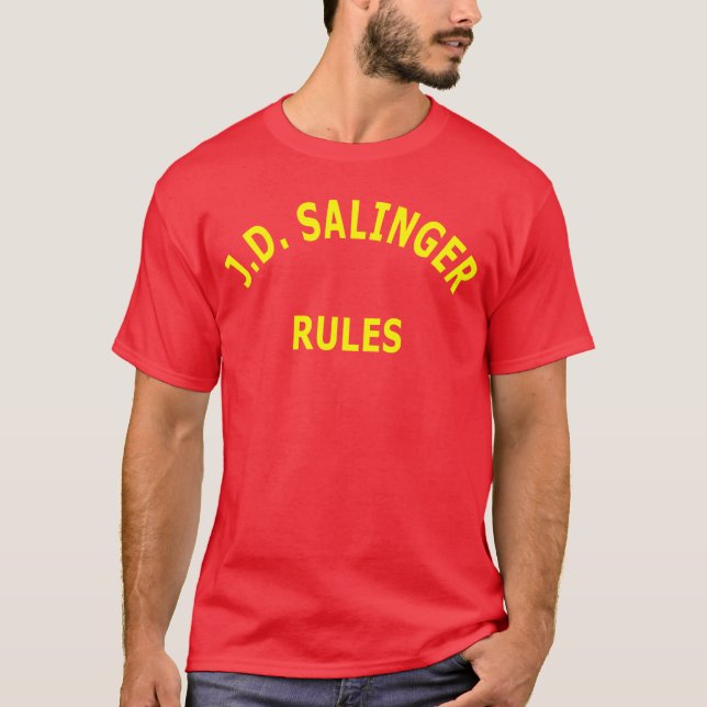 Camiseta J. D. Salinger Rules (Anverso)