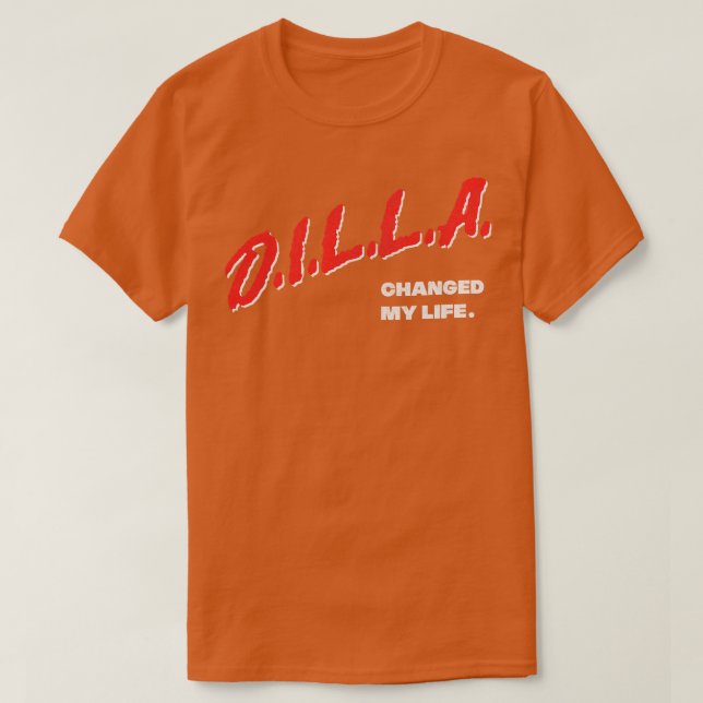 Camiseta J Dilla Cambió Mi Vida (Diseño del anverso)