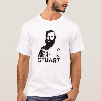 Camiseta J.E.B. Estuardo -- Blanco y negro