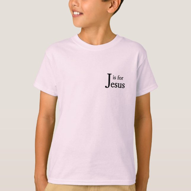 Camiseta J es para Jesús (Anverso)