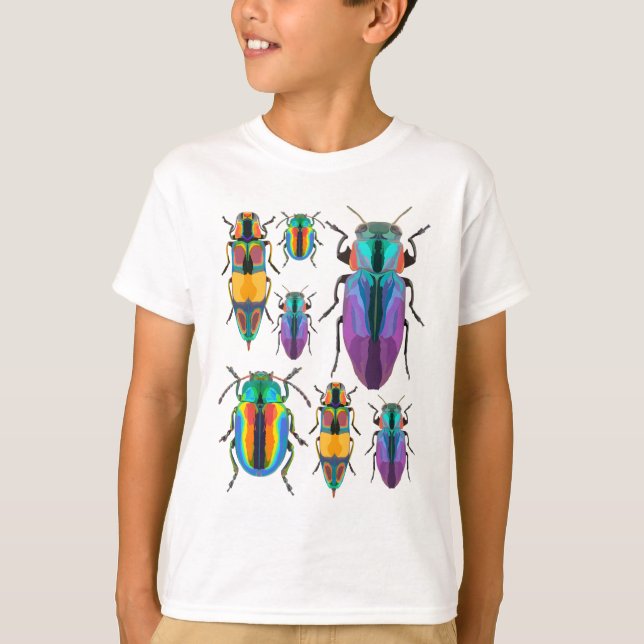 Camiseta J es para Jewel Beetle (Anverso)