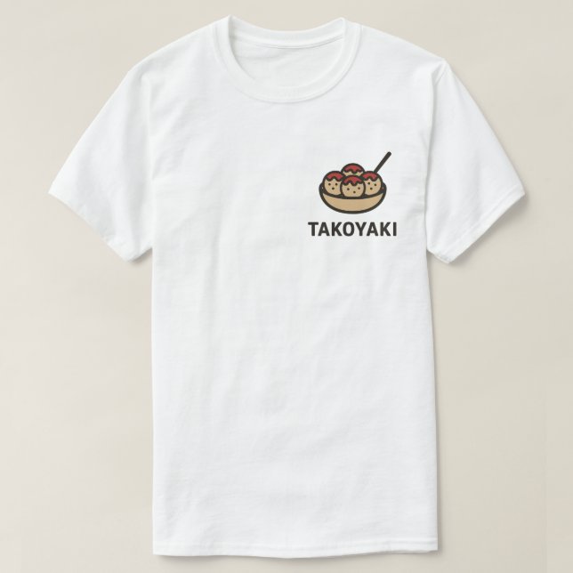 Camiseta j.food Kawaii Takoyaki Delight (Diseño del anverso)
