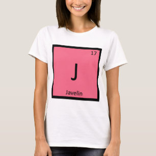 Camiseta J - Jabalina Atletismo Símbolo Químico