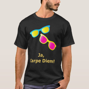 Camiseta Ja Carpe Diem Aproveche El Día Gafas De Sol