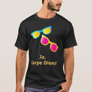 Camiseta Ja Carpe Diem Aproveche El Día Gafas De Sol