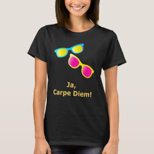 Camiseta Ja Carpe Diem Aproveche El Día Gafas De Sol