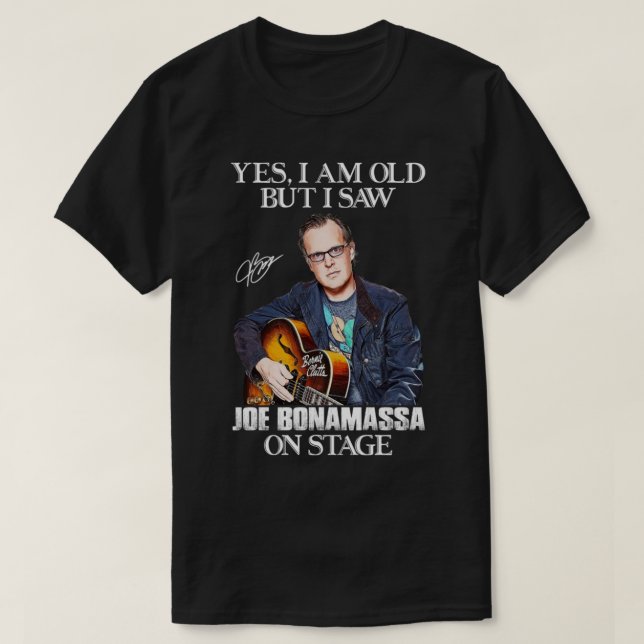 Camiseta Ja, ich bin alt, aber ich habe Joe Bonamassa auf d (Diseño del anverso)