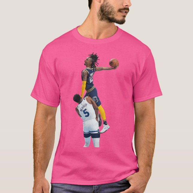Camiseta Ja Morant Posterizó El Dedo De Malik Beasley (Anverso)