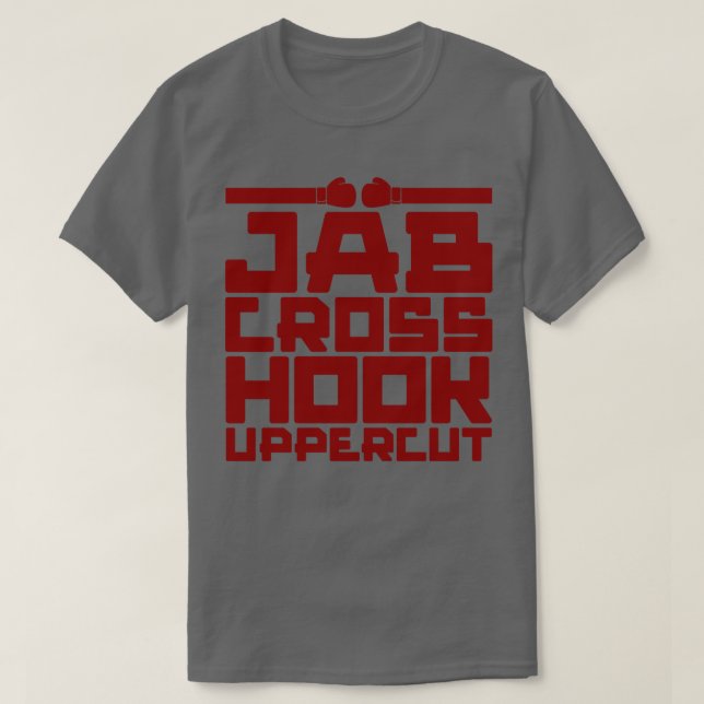 Camiseta Jab Cross Hook Uppercut (Diseño del anverso)