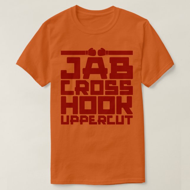 Camiseta Jab Cross Hook Uppercut (Diseño del anverso)