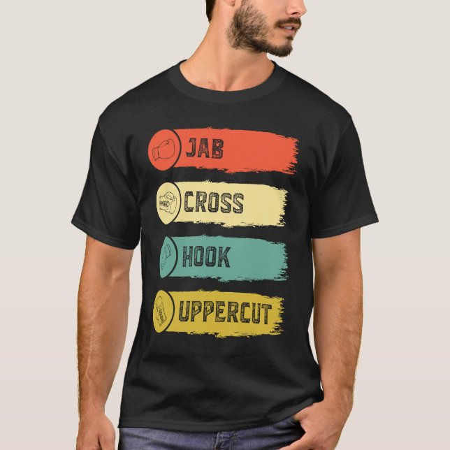 Camiseta Jab Cross Hook Uppercut  1 (Anverso)