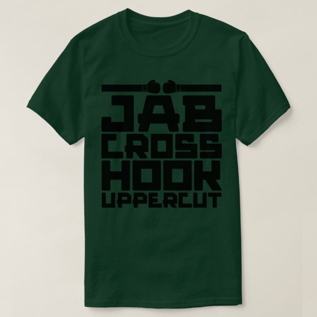 Camiseta Jab Cross Hook Uppercut 2 (Diseño del anverso)
