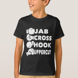 Camiseta Jab Cross Hook Uppercut - Boxeador de Gimnasio de