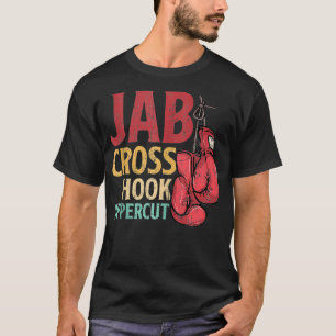 Camiseta Jab Cross Hook Uppercut Boxer Work Kickboxing Chic